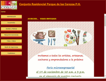 Tablet Screenshot of parquedeloscerezos.com
